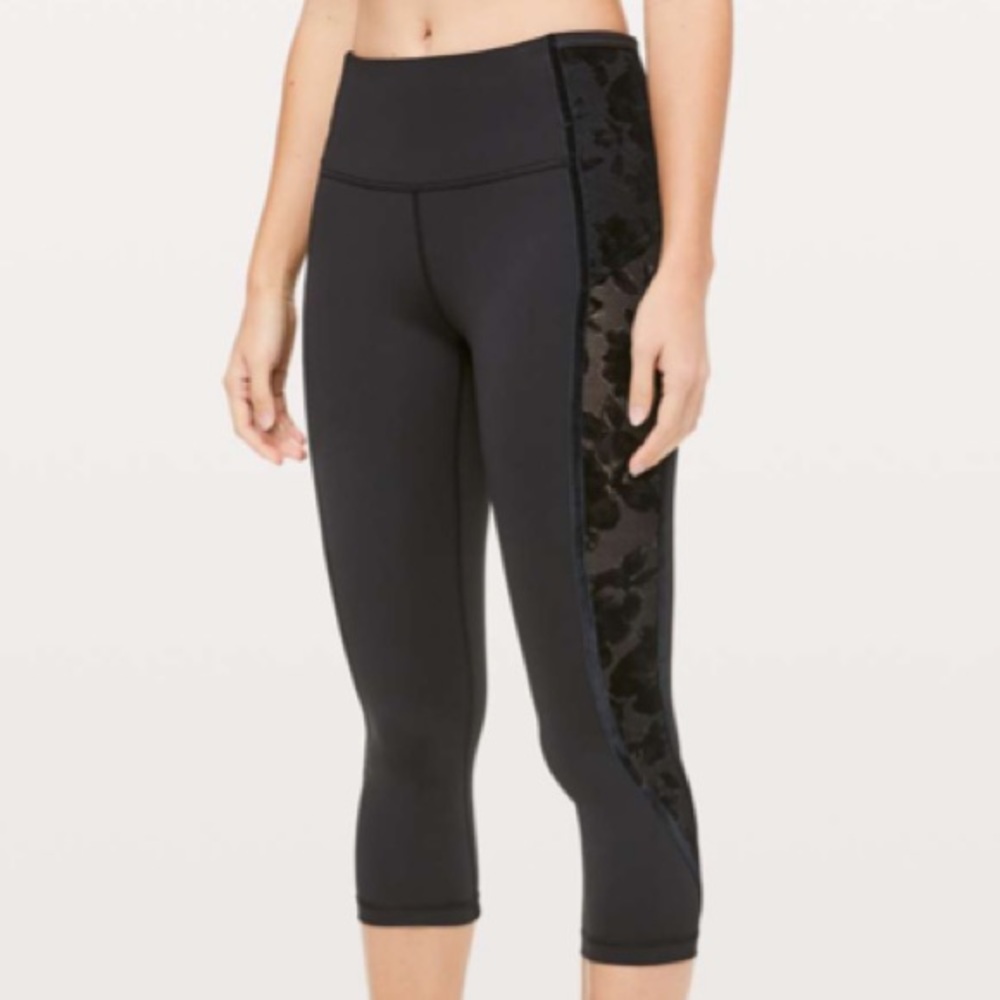 Lululemon Wunder Under Crop High-Rise Flocked - Picture 3 of 14